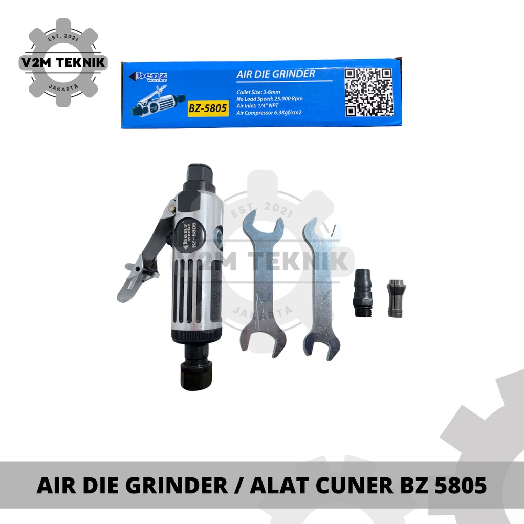 Jual BENZ Air Die Grinder 6 MM / Mesin Gerinda Angin / Alat Cuner Kecil ...