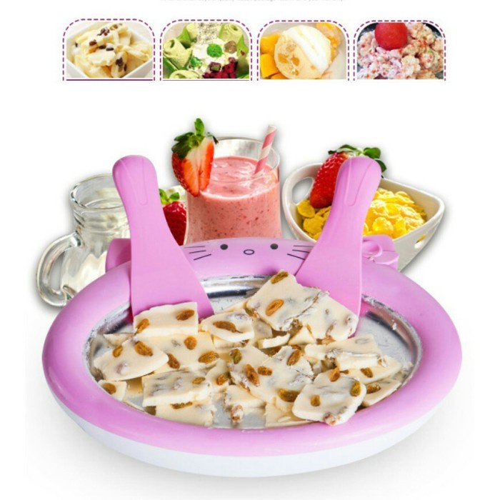 Jual ASLI ORI alat pembuat es krim ice Cream roll yogurt instant home ...