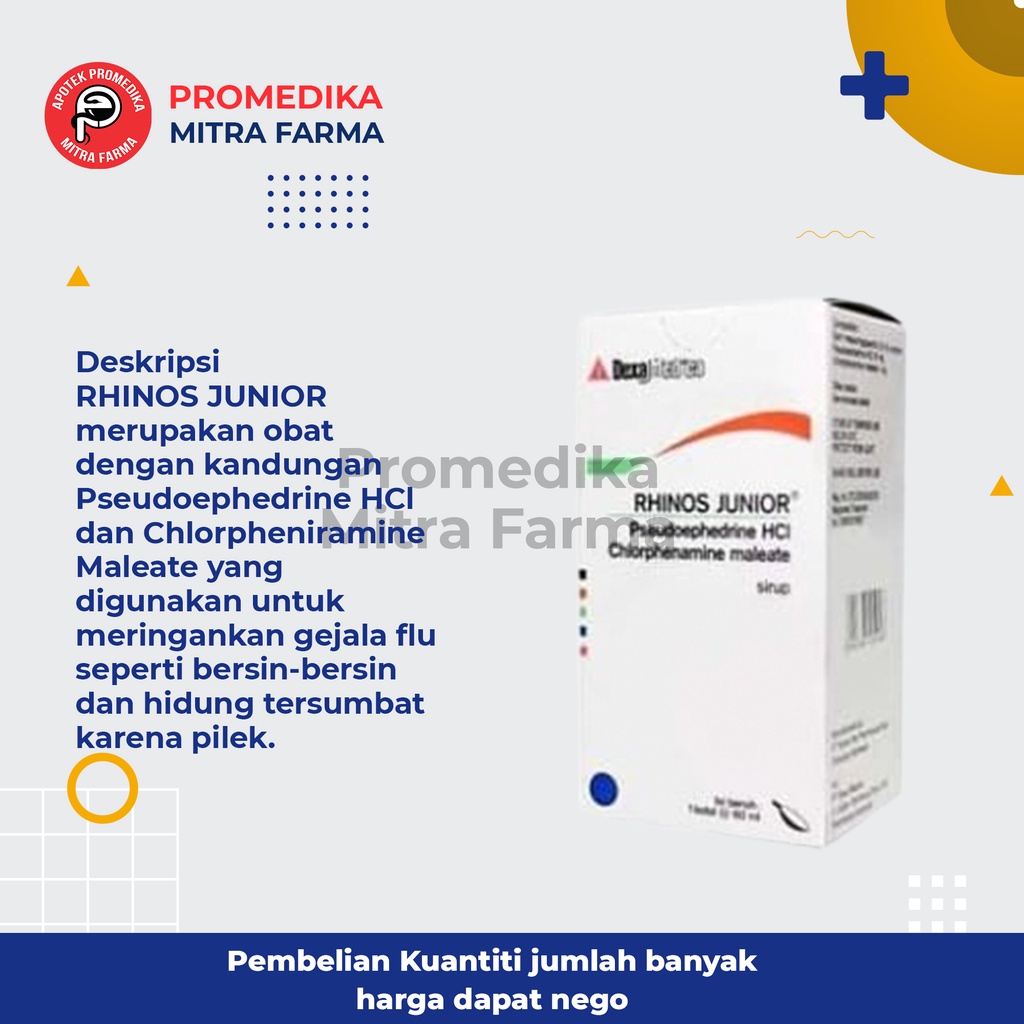 Jual Rhinos Junior 60 ml Syrup Botol / Obat PIlek untuk Anak Shopee