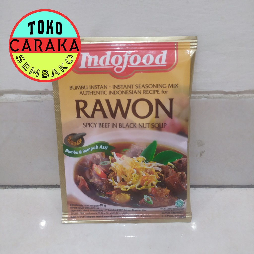 Jual Indofood Bumbu Rawon 45g Kemasan Praktik Sachet Saset Shopee