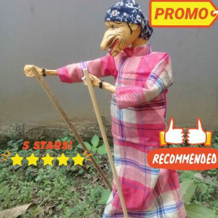 Jual Wayang Golek Dewala/Petruk Gratis Tatakan Kayu+cetak 40 Cm ...