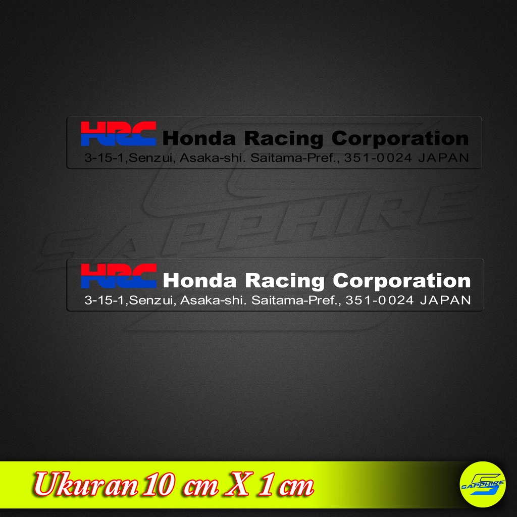 Jual Stiker Sticker Transparan HRC Honda Racing CORPORATION | Shopee ...