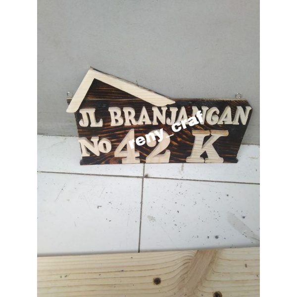 Jual Papan Alamat Dinding Rumah Nomor Rumah Murah Nomor Rumah Kayu