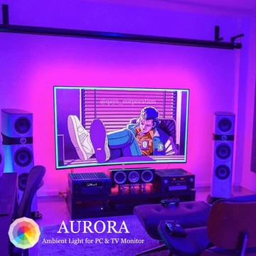 Aurora Smart Ambient Light RGB Auto Sync For PC Monitor LED TV