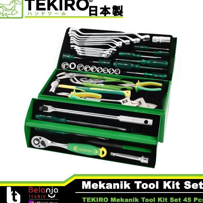 Jual Tekiro Mekanik Tool Kit Set Pcs Toolset Toolkit Toolbox Pcs Termurah Shopee