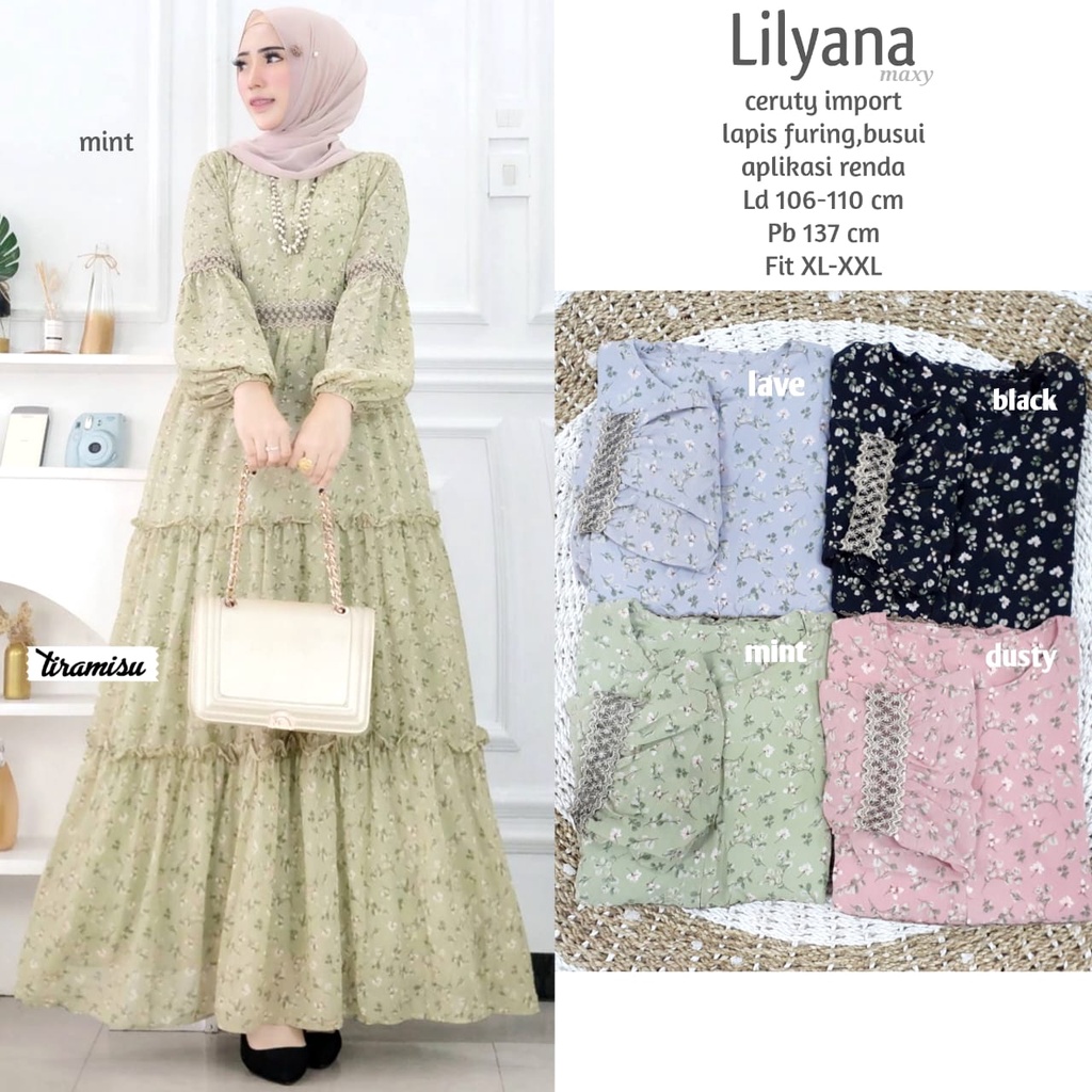 Jual Liliana Lilyana Maxi Dress Original Tiramisu Shopee Indonesia