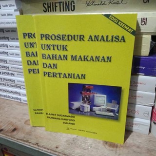 Jual Prosedur Analisa Untuk Bahan Makanan Dan Pertanian Edisi 4 ...