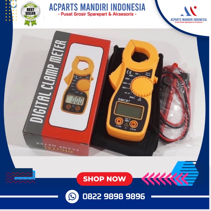 Jual DIGITAL CLAMP METER TANG AMPER BAGUS BERKUALITAS ( SMC87