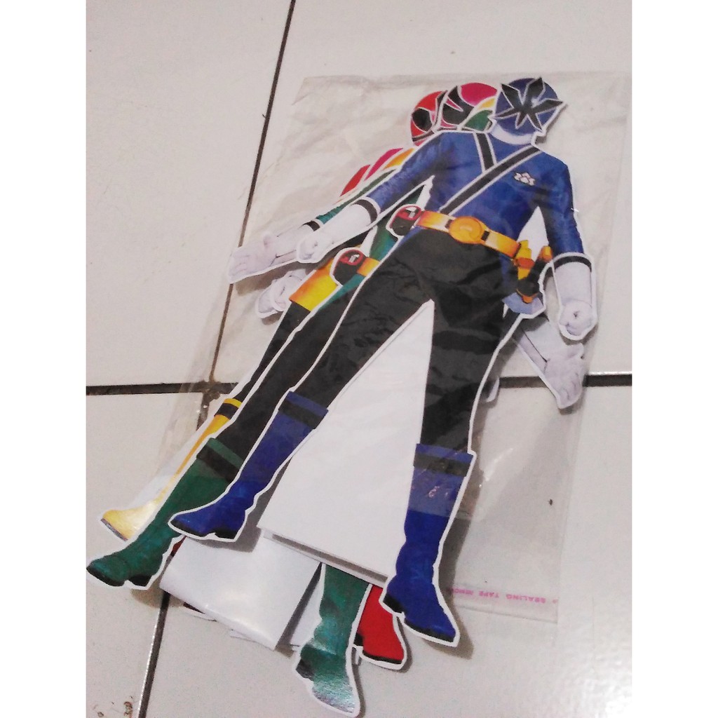 Jual Stand Character Power Ranger Perlengkapan Ulang Tahun | Shopee ...