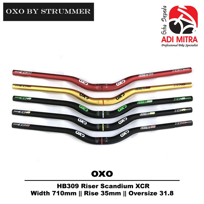 Jual Handle Bar Stang Sepeda OXO HB309 Riser Scandium XCR 710 mm Rise ...