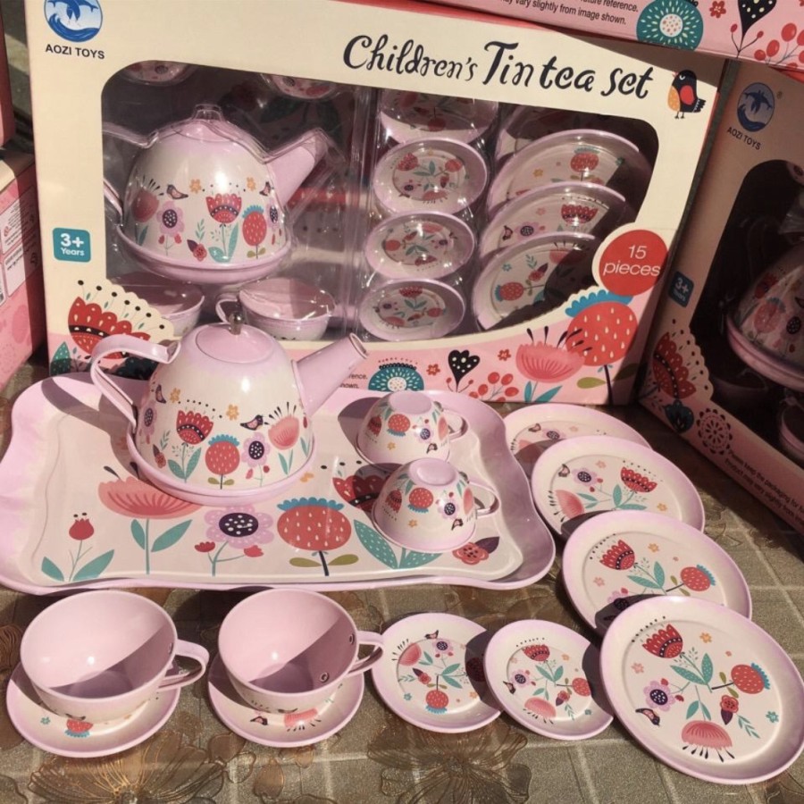 Jual Mainan Children tin tea / cangkir teh Children tin tea set Limited ...