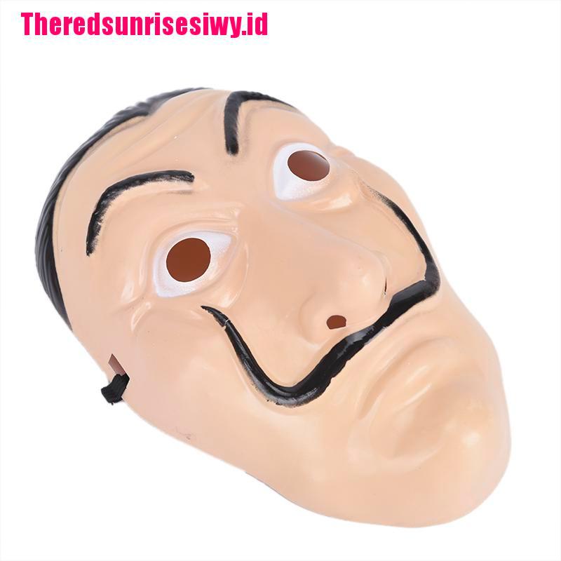 3x kostuumset - Dali 3-in-1 unisex voor volwassenen met Salvador-masker, geweer, pak voor carnaval & Halloween (M-L / 160-180 cm) - 3x