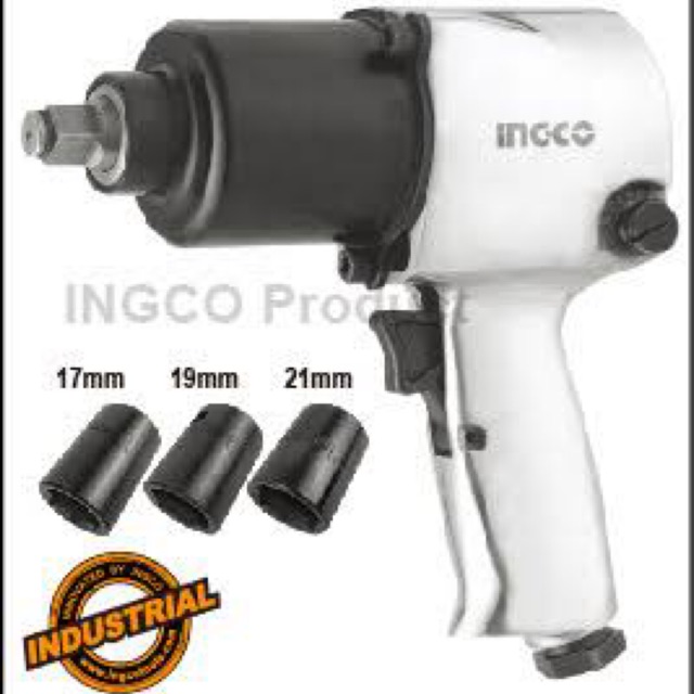 Jual Bor Pembuka Roda Angin / Air Impact Wrench 1/2 inchi INGCO ...