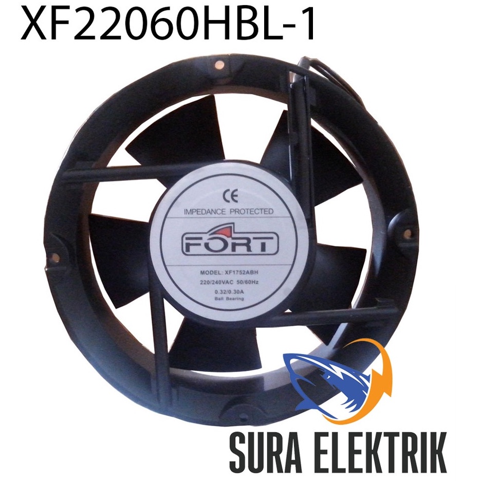 Jual AC- Axial Blower Fan XF22060HBL-1 8 Inch Model Ball Bearings ...