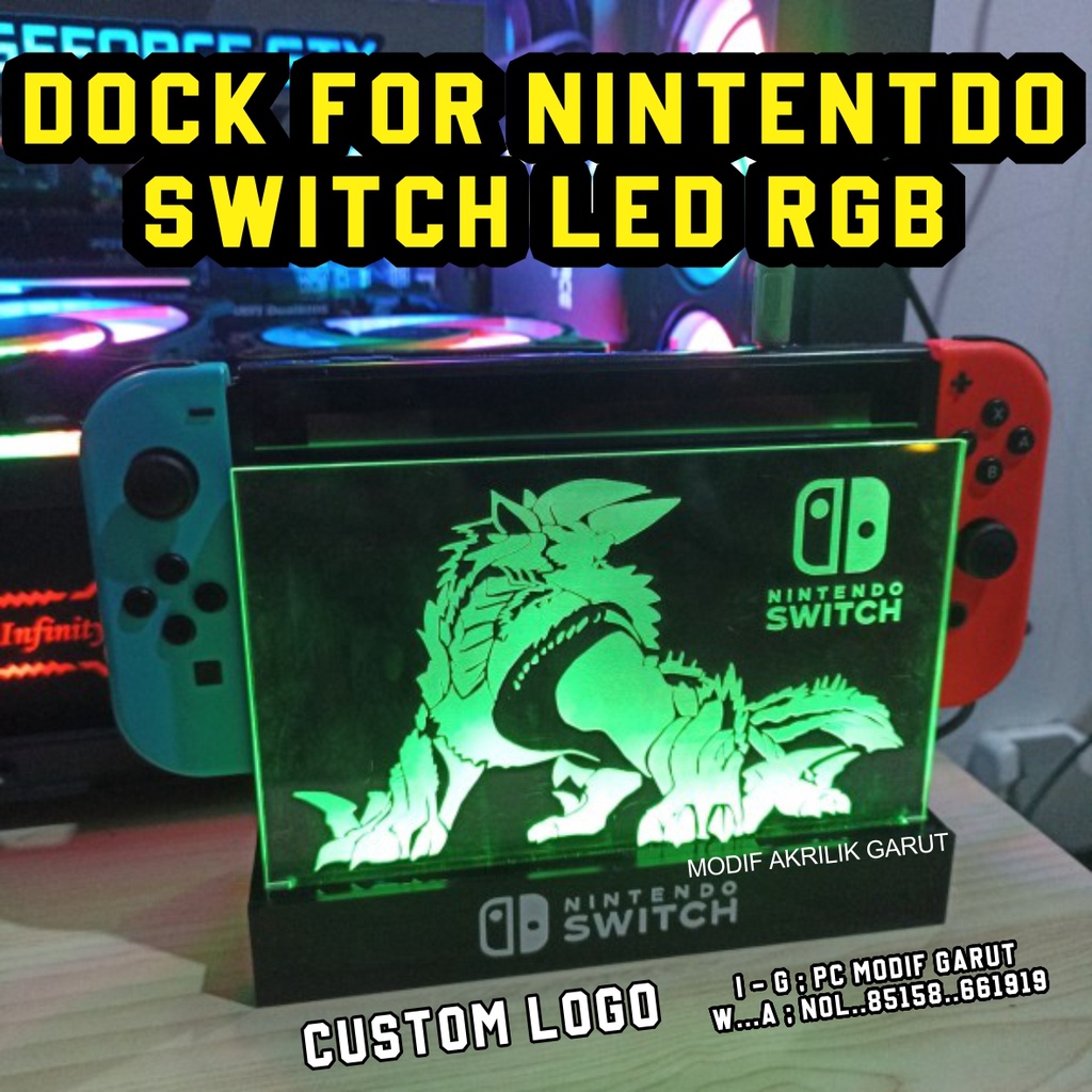 Custom Nintendo Nintendo Switch Dock Led Light Nintendo Switch
