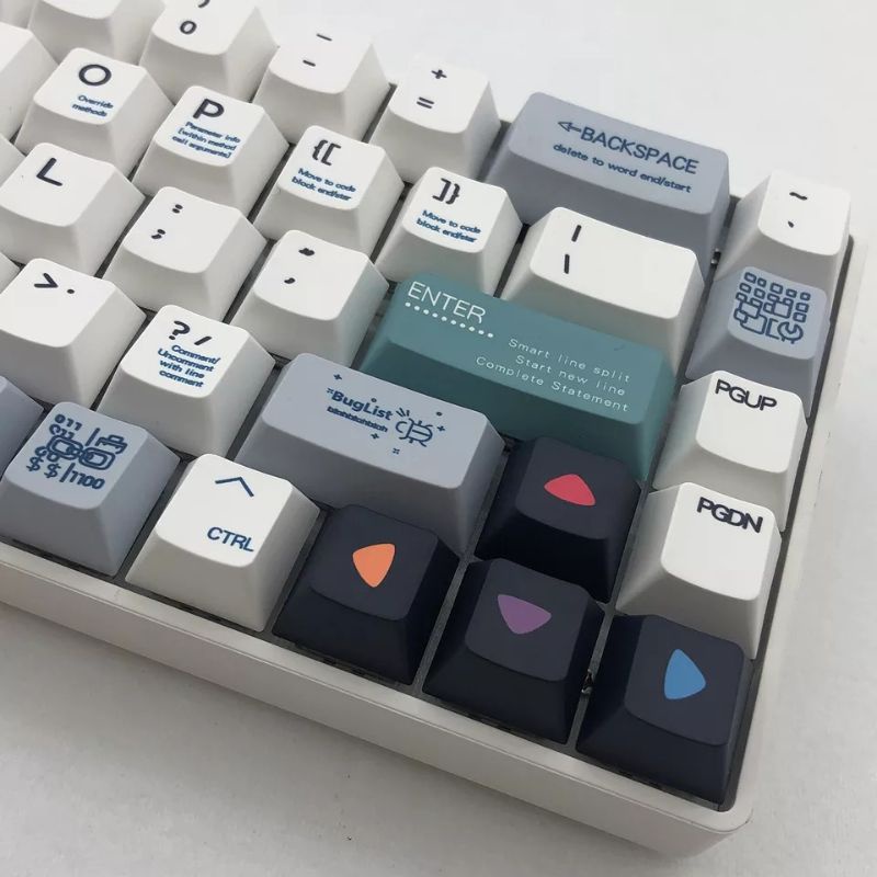 Jual Keycaps Programmer Theme PBT Cherry Profile keycap set | Shopee ...