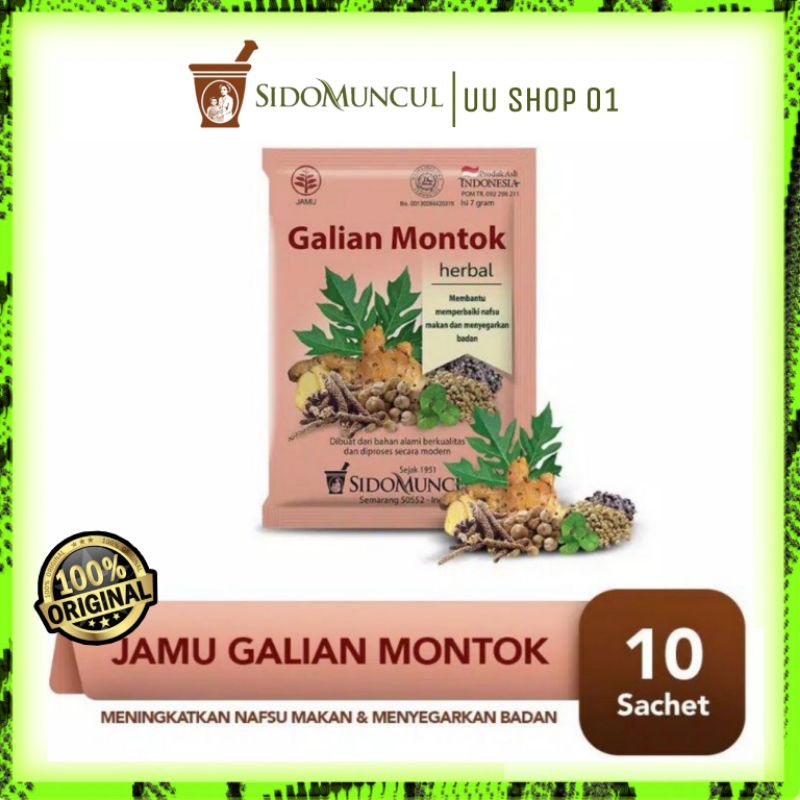 Jual Jamu Galian Montok Sidomuncul Isi 10 Sachet Shopee Indonesia