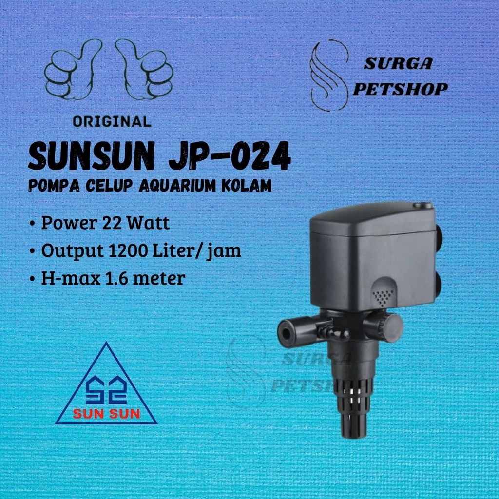 Jual SUNSUN JP 024 JP024 Pompa Filter Aquarium Akuarium Kolam ikan