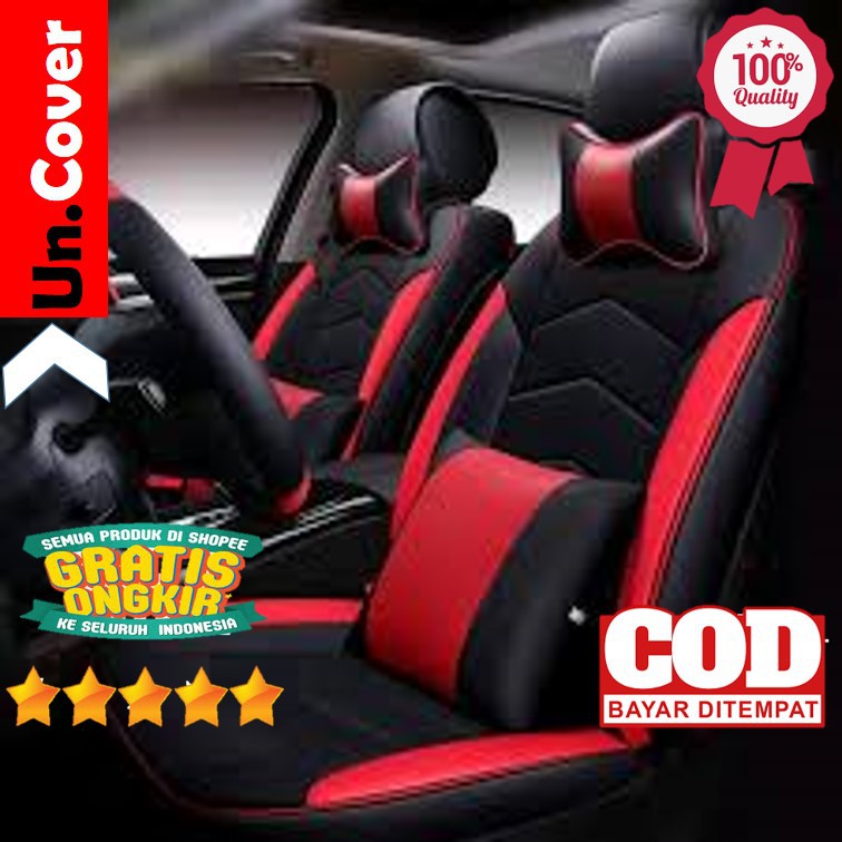 Jual SARUNG JOK MOBIL CALYA SIGRA AVANZA XENIA BAHAN KULIT SYNTETIC