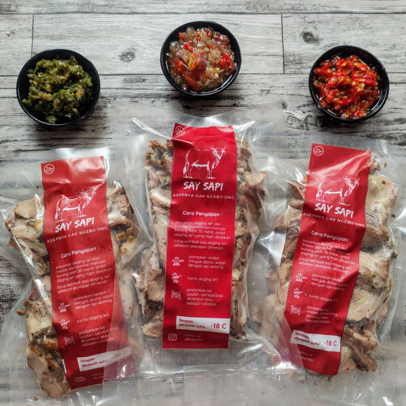 Jual SAY SAPI - Sei Ayam / Smoked Chicken / Ayam Asap Kemasan 250 gram ...