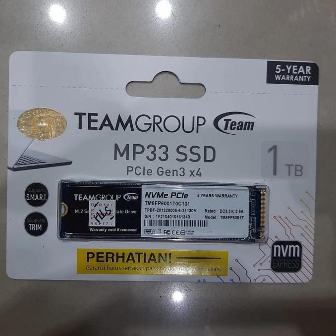 Team Group MP33 SSD 1TB M.2 NVMe – Disco Interno Ad Alta Velocità Per PC E Laptop