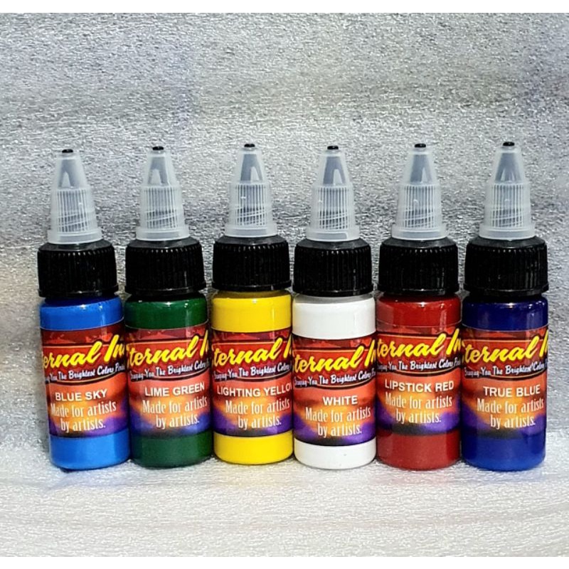 Jual TINTA TATTOO COLOR ETERNAL INK 1/2oz 15ml Shopee Indonesia