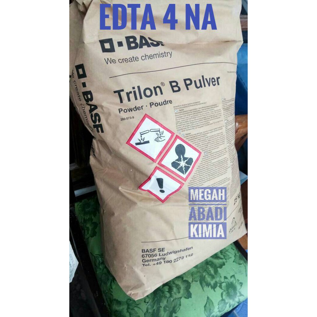 Jual EDTA Teknis / EDTA-4Na / Vitamin Aki / BASF : TRILON-B / 1 Kg ...