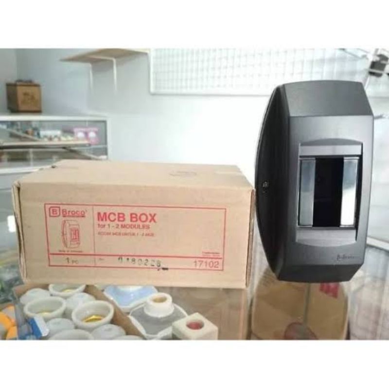 Jual BROCO OB BOX MCB 2 GROUP HITAM 17102 - GROSIR - OUTBOW KOTAK 2 ...