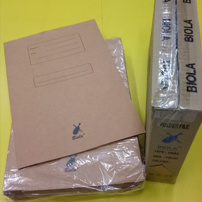 Jual MAP BIOLA 5002 (50pcs) COKLAT UKURAN FOLIO (F4) Shopee Indonesia