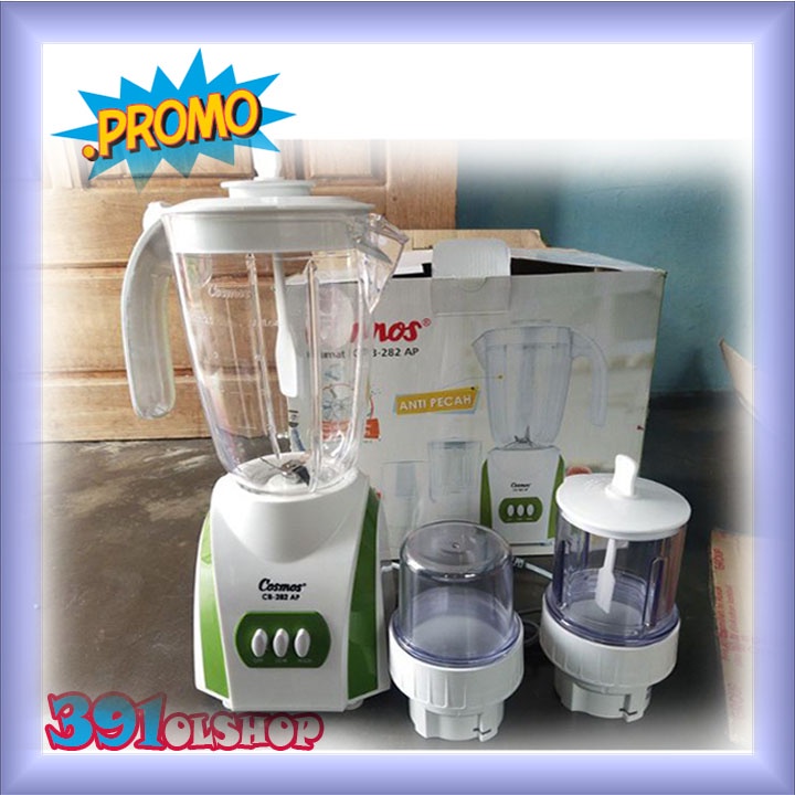 Jual Cosmos Blender Plastik 2 Liter Cosmos CB 282 AP 3 In 1 Anti Pecah ...