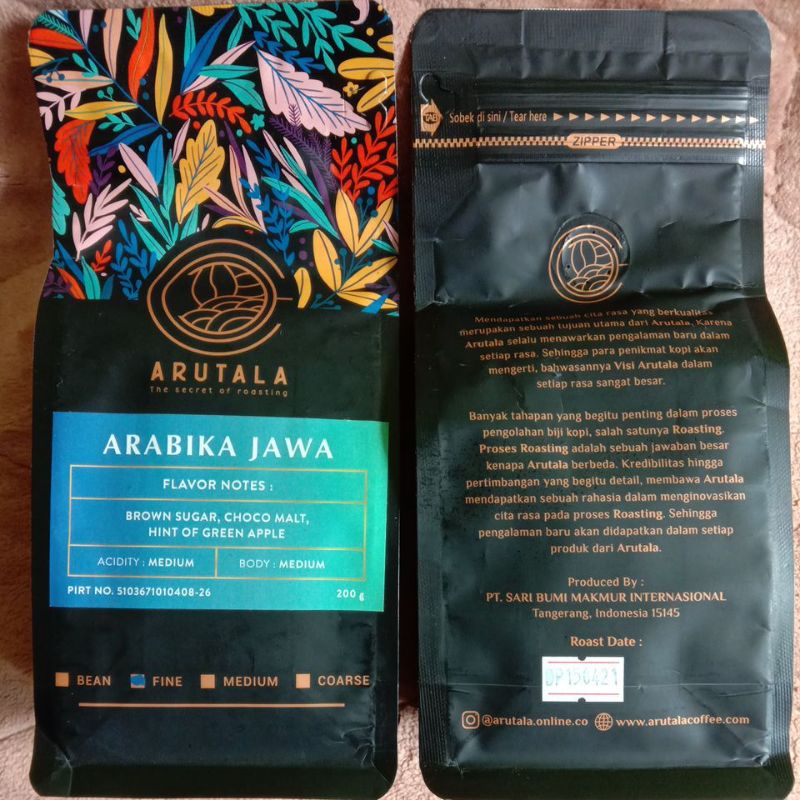 Jual Kopi Arabika Jawa ARUTALA 200g | Shopee Indonesia