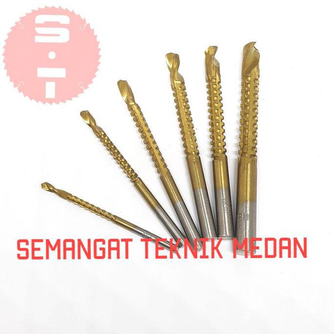 Jual Baru 6Pcs Mata Bor Potong Cutting Drill Saw Gergaji Hss Besi ...