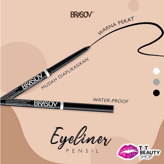 Jual BRASOV Automatic Eye Liner Waterproof - Eyeliner Putar | Shopee ...