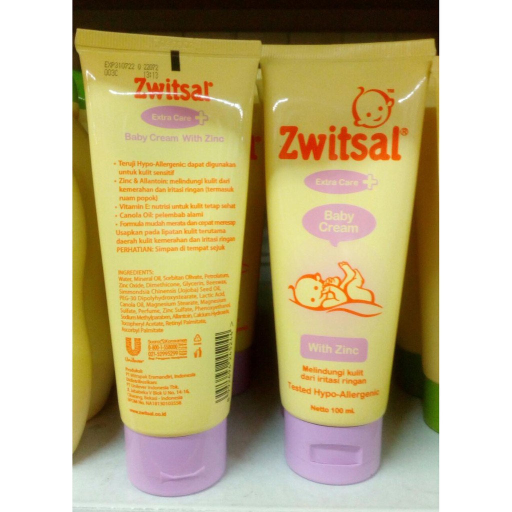 Zwitsal baby cream with hot sale zinc