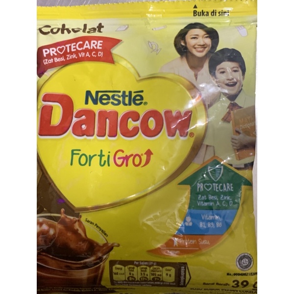 Jual Dancow Fortigro Sachet Coklat Instan Putih Renceng Shopee