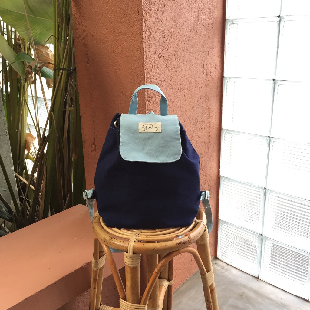 Jual Odo Backpack Navy | Shopee Indonesia