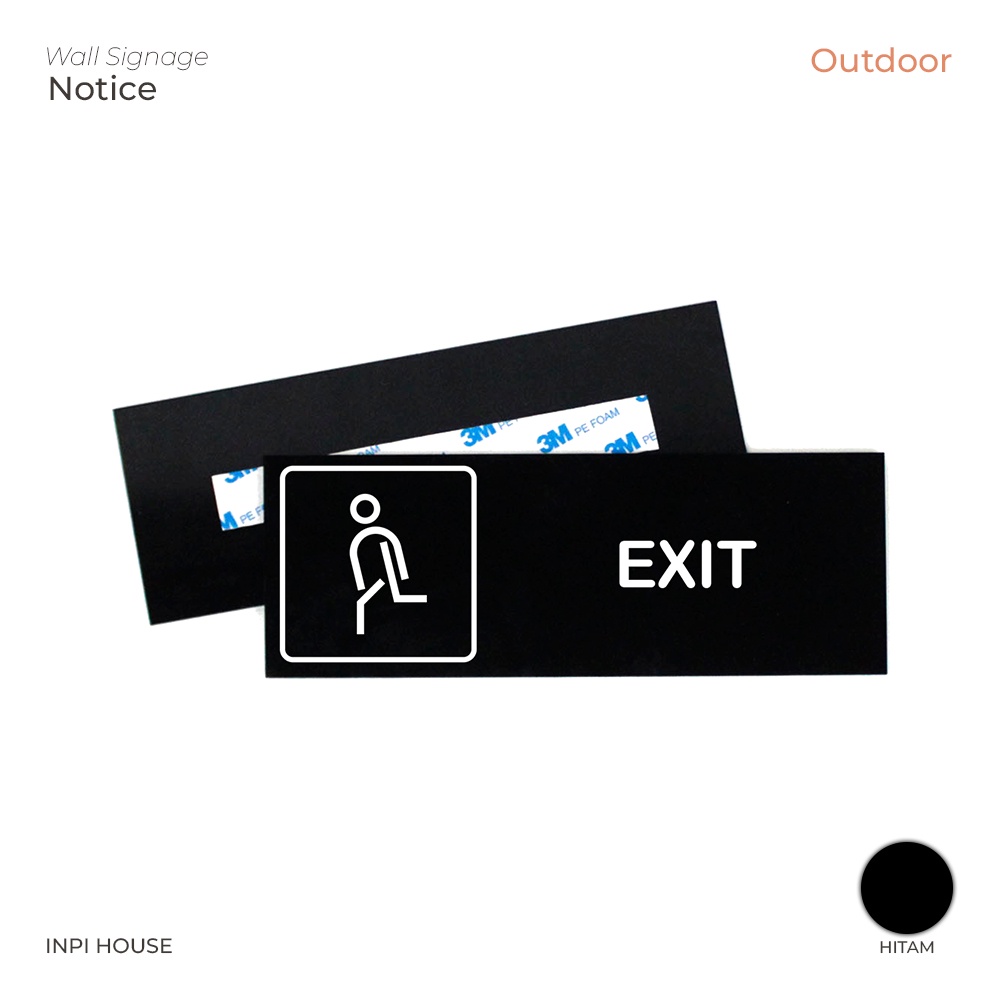 Jual exit sign logo pintu keluar jalur evakuasi signage exit