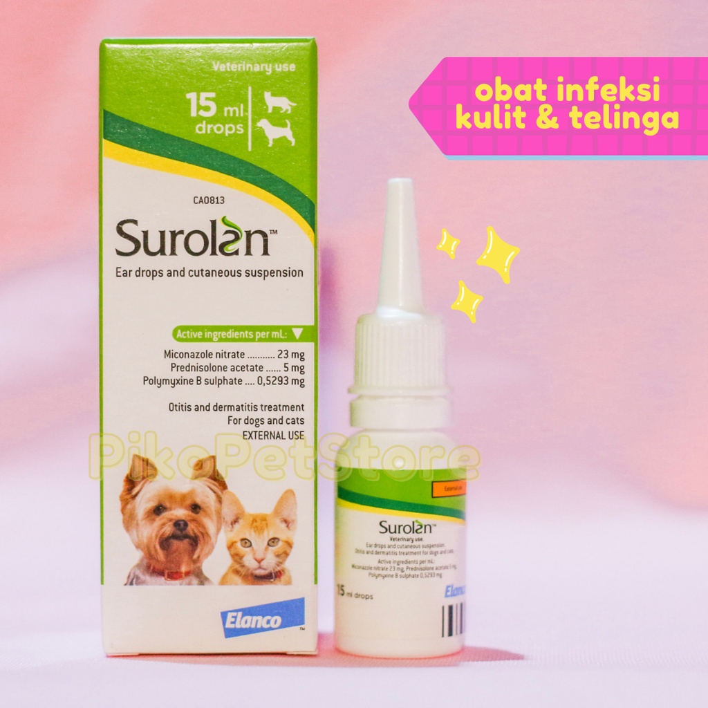 Jual Obat tetes kuping telinga ear mites dermatitis kucing anjing