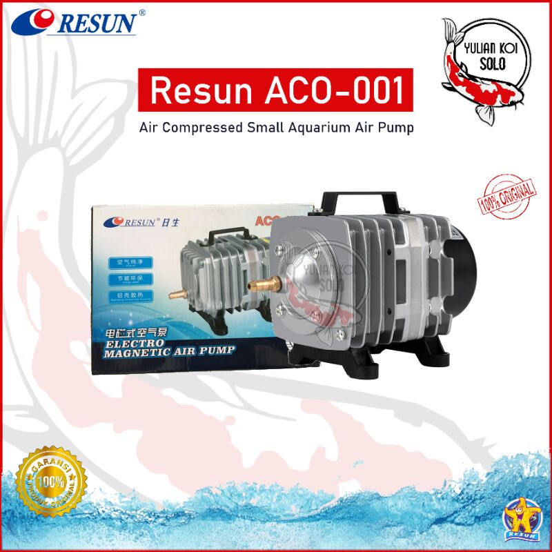 Jual RESUN ACO-001 Pompa Udara Aerator Electromagnetic Air Compressor ...