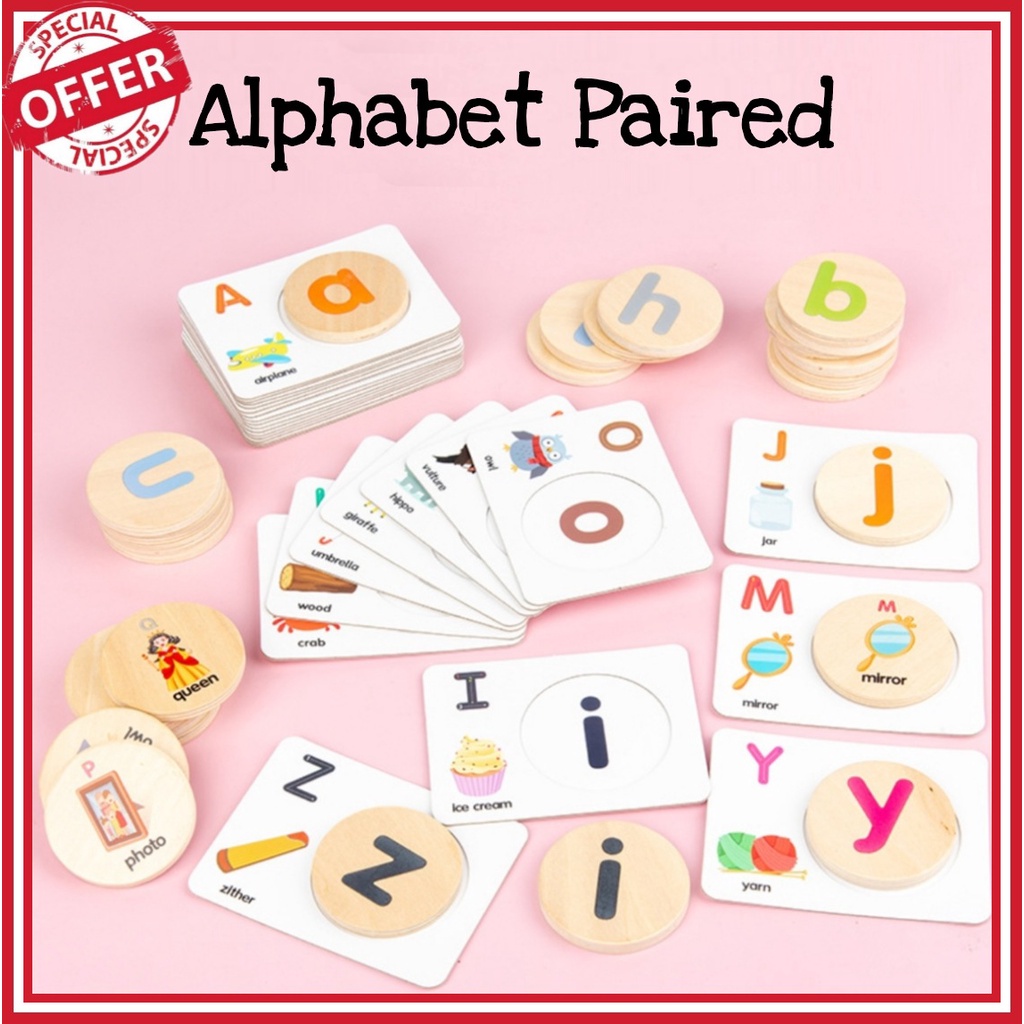 Jual TERMURAH ABC Alphabet Paired / Belajar Abjad ABC / Huruf Kecil ...