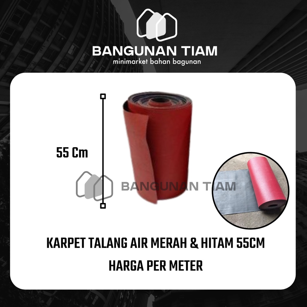 Jual KARPET TALANG AIR MERAH & HITAM 55cm HARGA PER METER ~ ATAP ...