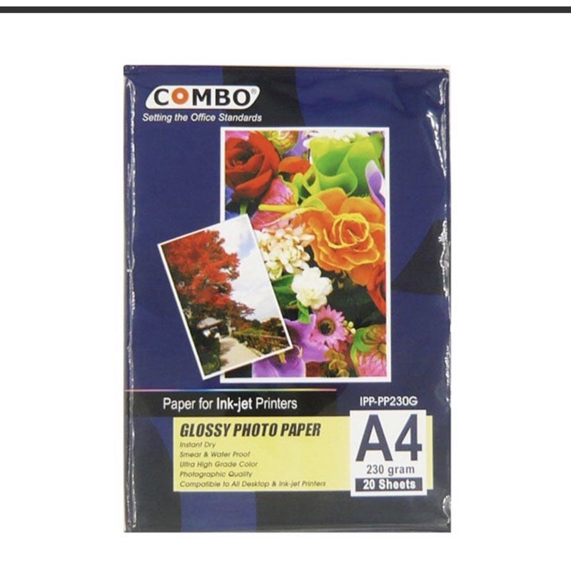 Jual Kertas Foto - Glossy Photo Paper Combo A4 | Shopee Indonesia
