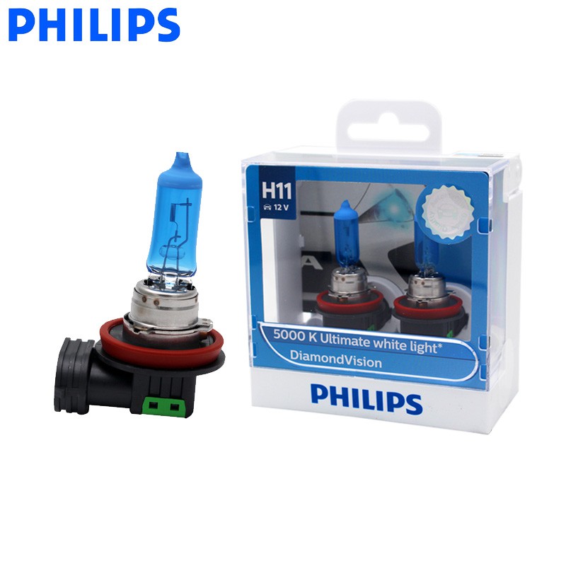 Jual IMPORT Philips H11 12V 55W Diamond Vision 5000K Car Halogen ...