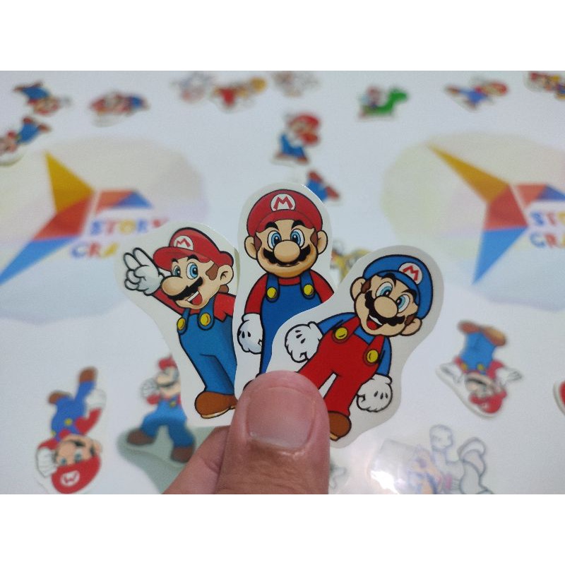 Jual Sticker Game Super Mario Bros Karakter Mario Bahan Glossy Chromo