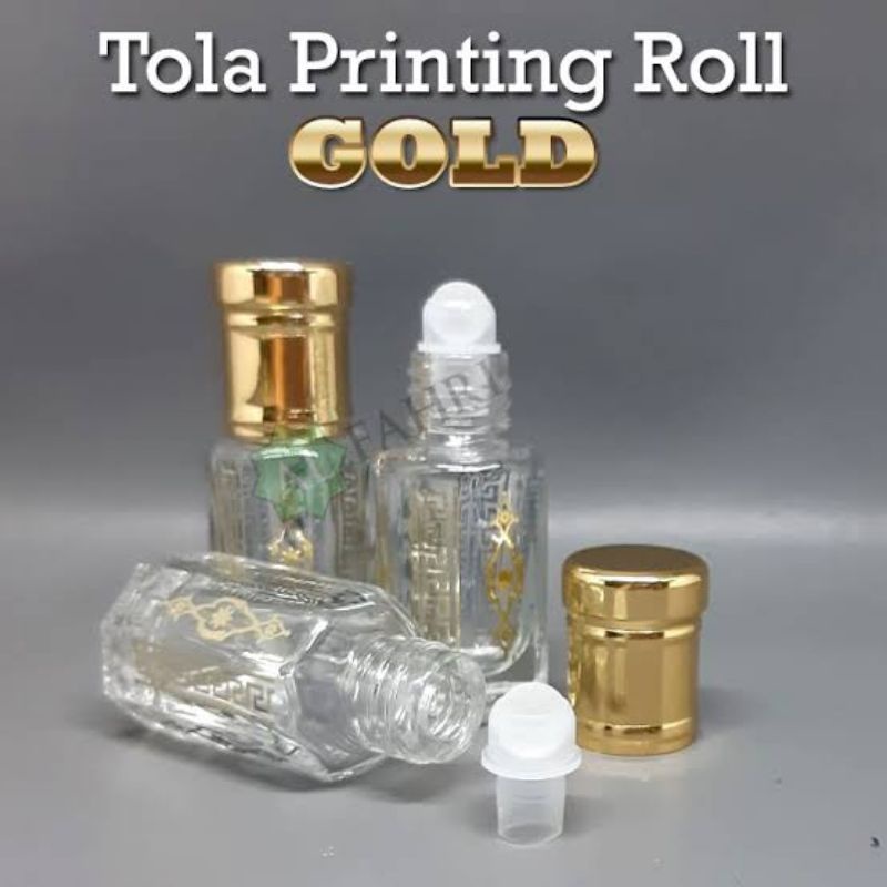 Jual Premium Botol Parfum/Tola Motif - 3 ml Printing Model Roll On ...