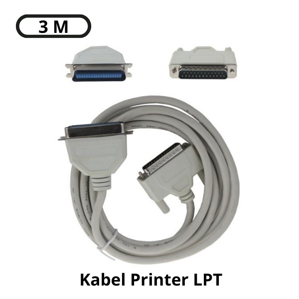 Jual Kabel Printer LPT 3 meter | Shopee Indonesia