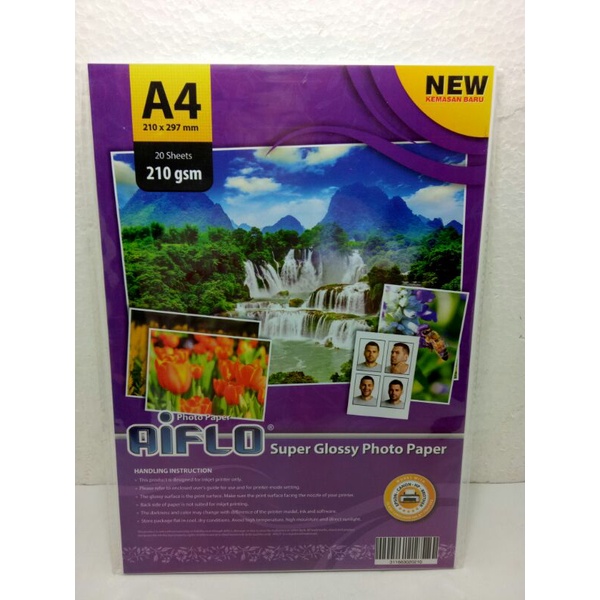 Jual Kertas Photo Glossy 210gsm Aiflo Shopee Indonesia 4039