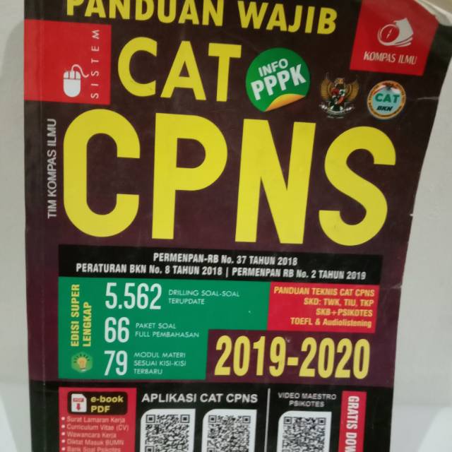 Jual BUKU PANDUAN WAJIB CAT CPNS 2019-2020. | Shopee Indonesia