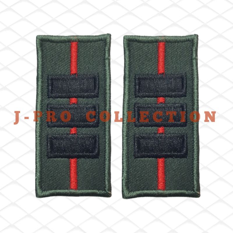 Jual PANGKAT PDL TNI DAN KORP LETDA LETTU KAPTEN LIS MERAH DAN STAFF ...