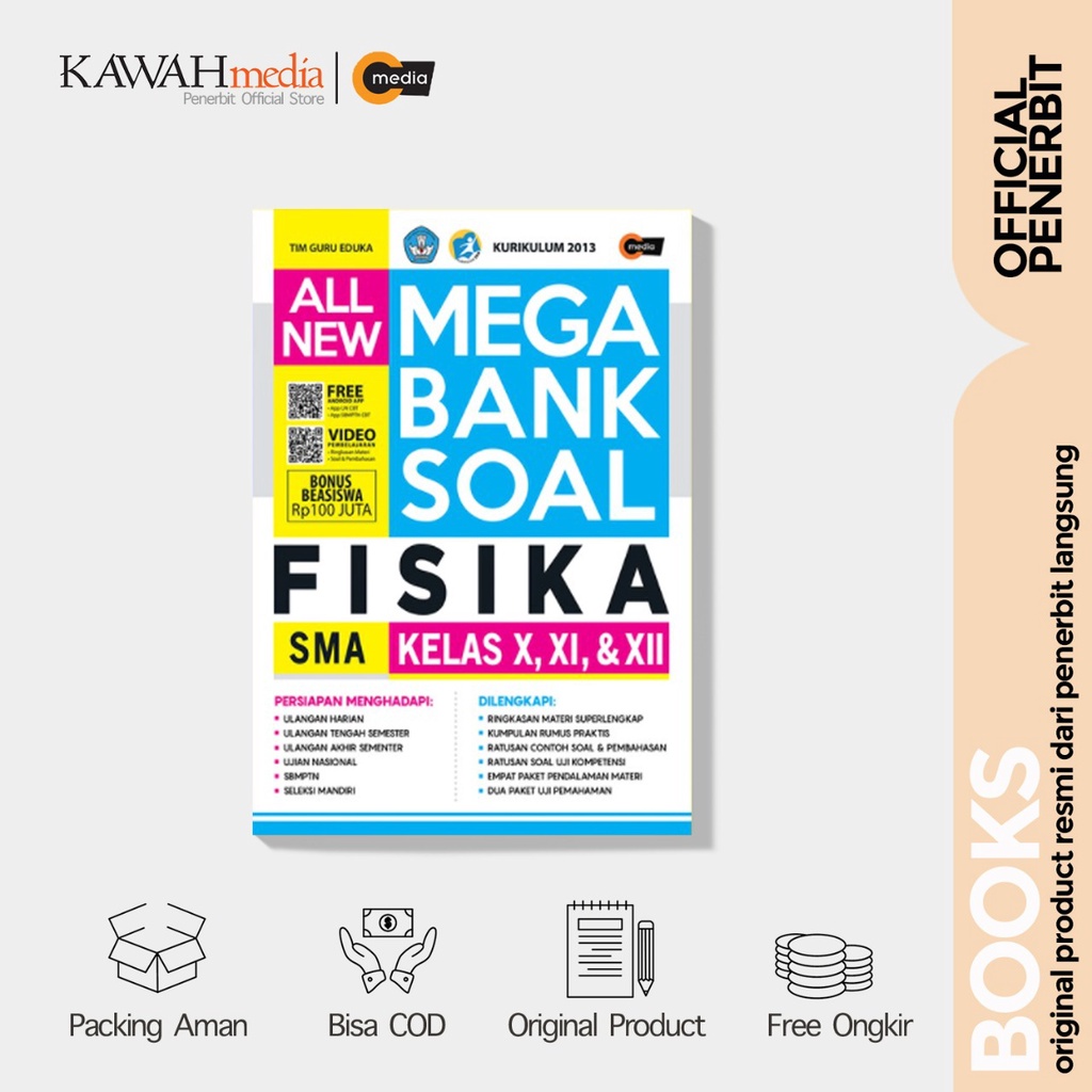 Jual Buku Penunjang Pelajaran - All New Mega Bank Soal Fisika SMA Kelas ...